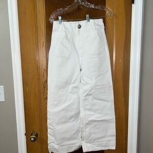 Maeve Colette White Wide Leg Pants